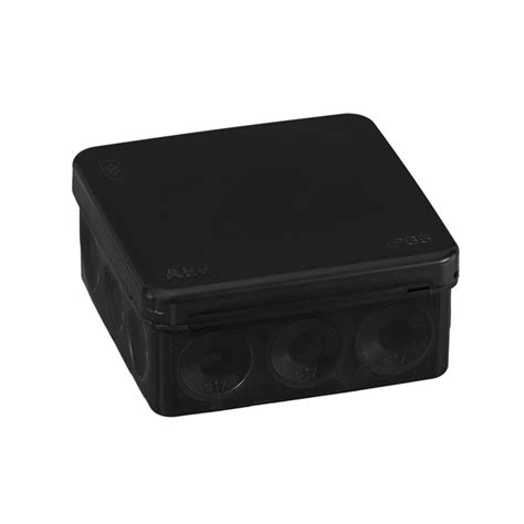 86 x 86 remodel electrical box|Junction box 86 x 86 mm, IP 65, black .